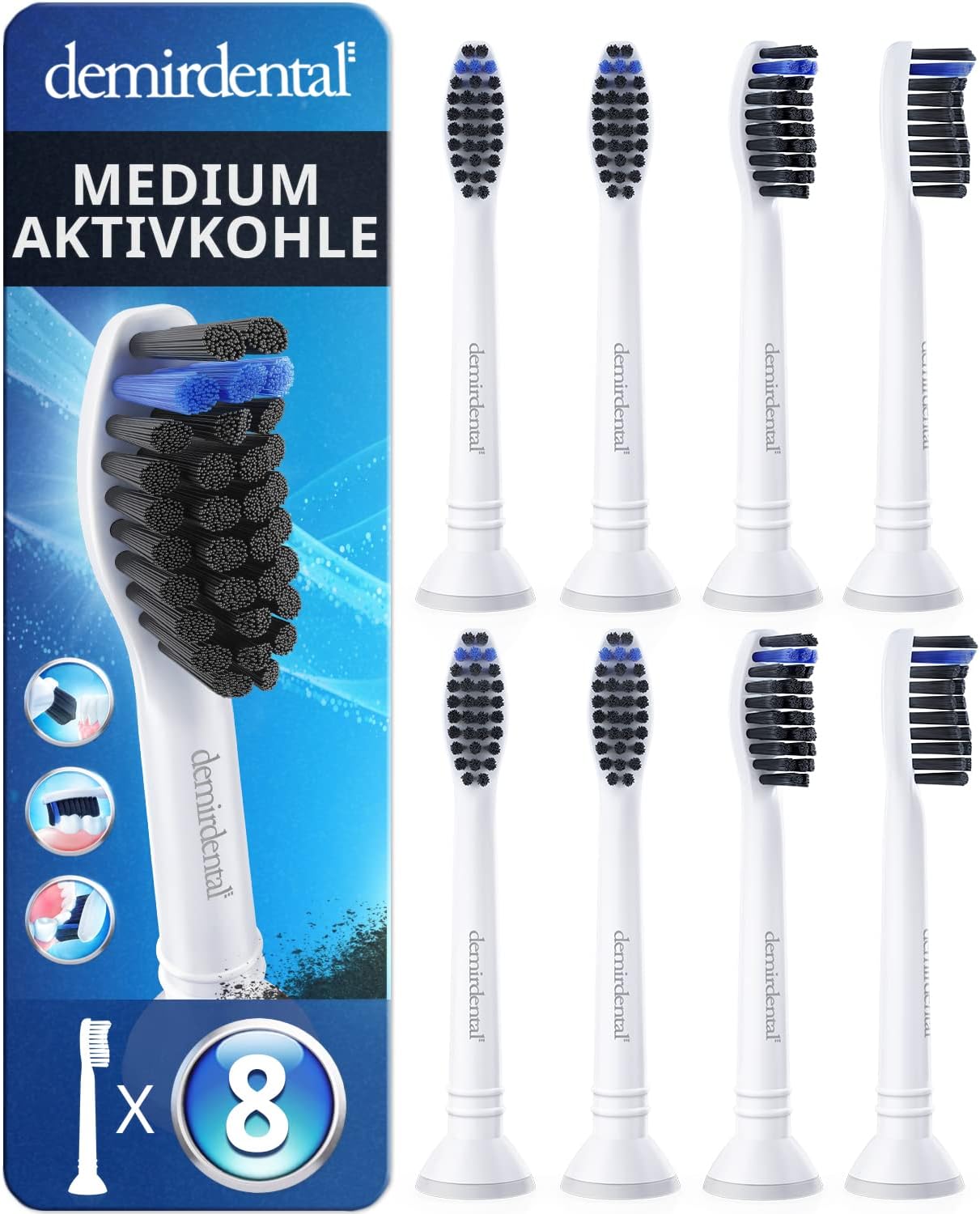 Cabezales compatibles Philips Sonicare 8 pack WENS