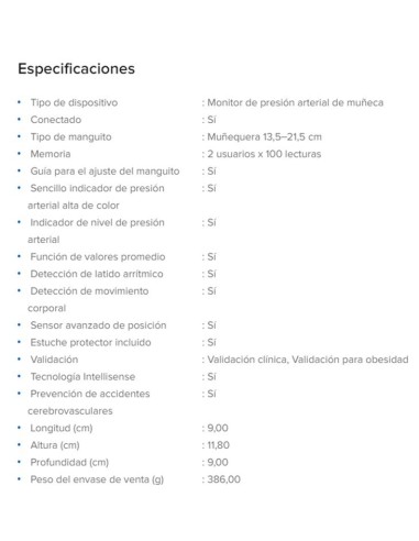 Omron RS7 Intelli IT tensiómetro muñeca con app